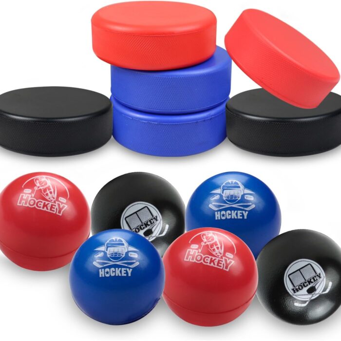 Soft Foam Hockey Balls, High-Visibility Low-Bounce